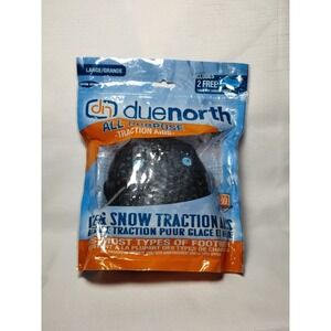 DueNorth All Purpose Snow Ice Traction Aids Over Shoe Boots Sz 13.5-15 Large